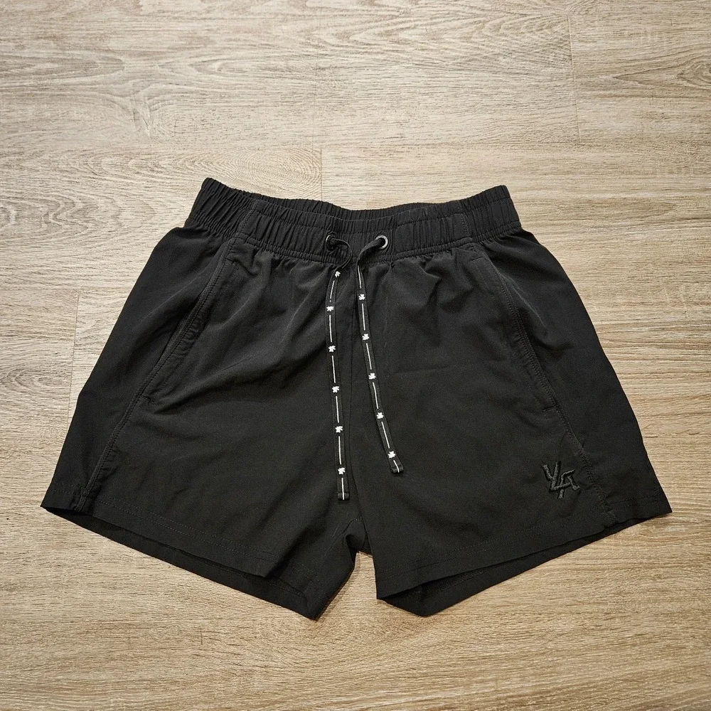 YoungLA Bodybuilding Training Shorts Men's Small Black 4
